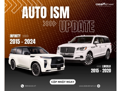 App Auto ISM Cập Nhật Dữ Liệu Mới: Thêm Hai Hãng Infinity & Lincoln