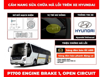 Cẩm Nang Sửa Chữa Mã Lỗi P1700 Engine Brake 1, Open Circuit
