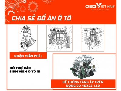 Chia Sẻ Đồ Án Ô Tô Khảo Sát Hệ Thống Tăng Áp Trên Động Cơ 4DX22-110