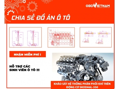 Chia Sẻ Đồ Án Ô Tô: Khảo Sát Hệ Thống Phân Phối Khí Trên Động Cơ Skoda6l-350 
