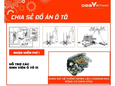 Chia Sẻ Đồ Án Khảo Sát Hệ Thống Nhiên Liệu Common Rail Động Cơ DW10 ATED