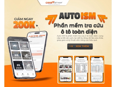 Auto ISM – Phần mềm tra cứu ô tô toàn diện cho kỹ thuật viên và gara