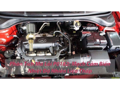 Phân Tích Mã Lỗi P0182: Lỗi Mạch Cảm Biến Nhiệt Độ Nhiên Liệu Thấp Trên Hyundai D6CA 