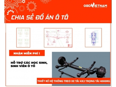 Chia Sẻ Đồ Án Ô Tô: Thiết Kế Hệ Thống Treo Cho Xe Tải 4x2  Có Trọng Tải 4000kg” 