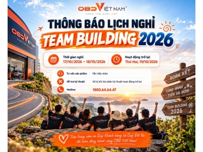 OBD Việt Nam Thông Báo Lịch Nghỉ Team Building 2026