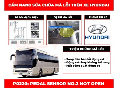 Cẩm Nang Sửa Chữa Mã Lỗi P0220: Pedal Sensor No.2 Not Open 