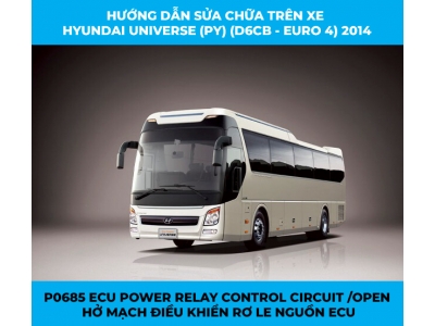 Phân Tích Mã Lỗi P0685 Trên Xe Hyundai Universe 2014 (D6CB - Euro 4)