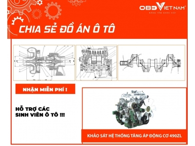 Chia Sẻ Đồ Án Khảo Sát Hệ Thống Tăng Áp Động Cơ 490ZL