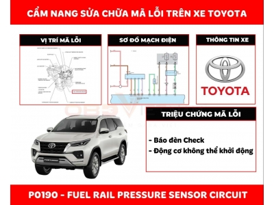 Cẩm nang sửa chữa mã lỗi P0190: Fuel Rail Pressure Sensor Circuit
