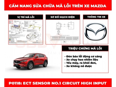 Cẩm Nang Sửa Chữa Mã Lỗi P0118: ECT Sensor No.1 Circuit High Input