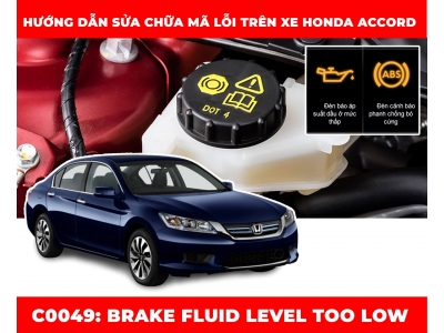 Phân Tích Mã Lỗi C0049: Brake Fluid Level Too Low