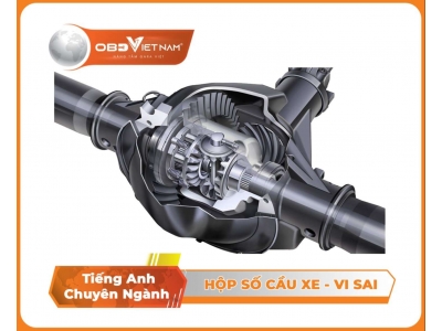 Tiếng Anh Ô Tô Qua Hình Ảnh - Phần 12 - Cầu Xe - Vi Sai