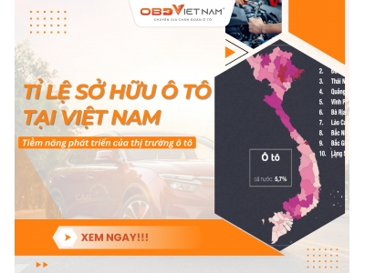 Tỷ lệ sở hữu ô tô ở Việt Nam hiện nay, tiềm năng tăng trưởng tương lai