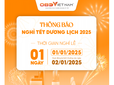 Obd Việt Nam Thông Báo Lịch Nghỉ Tết Dương Lịch 2025