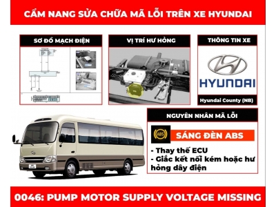 Cẩm Nang Sửa Chữa Mã Lỗi 0046: Pump Motor Supply Voltage Missing