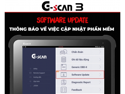 Thông Báo Việc Cập Nhật Phần Mềm Cho Máy Chẩn Đoán G-Scan 3