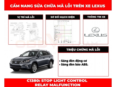 Cẩm Nang Sửa Chữa Mã Lỗi C1380: Stop Light Control Relay Malfunction 