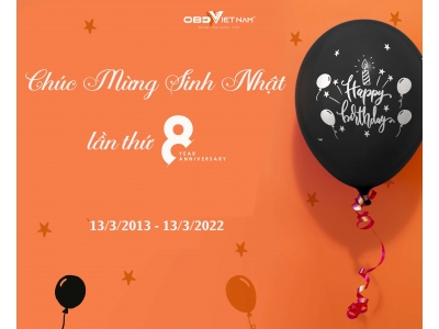 Chúc Mừng Sinh Nhật Lần Thứ 8 OBD Việt Nam
