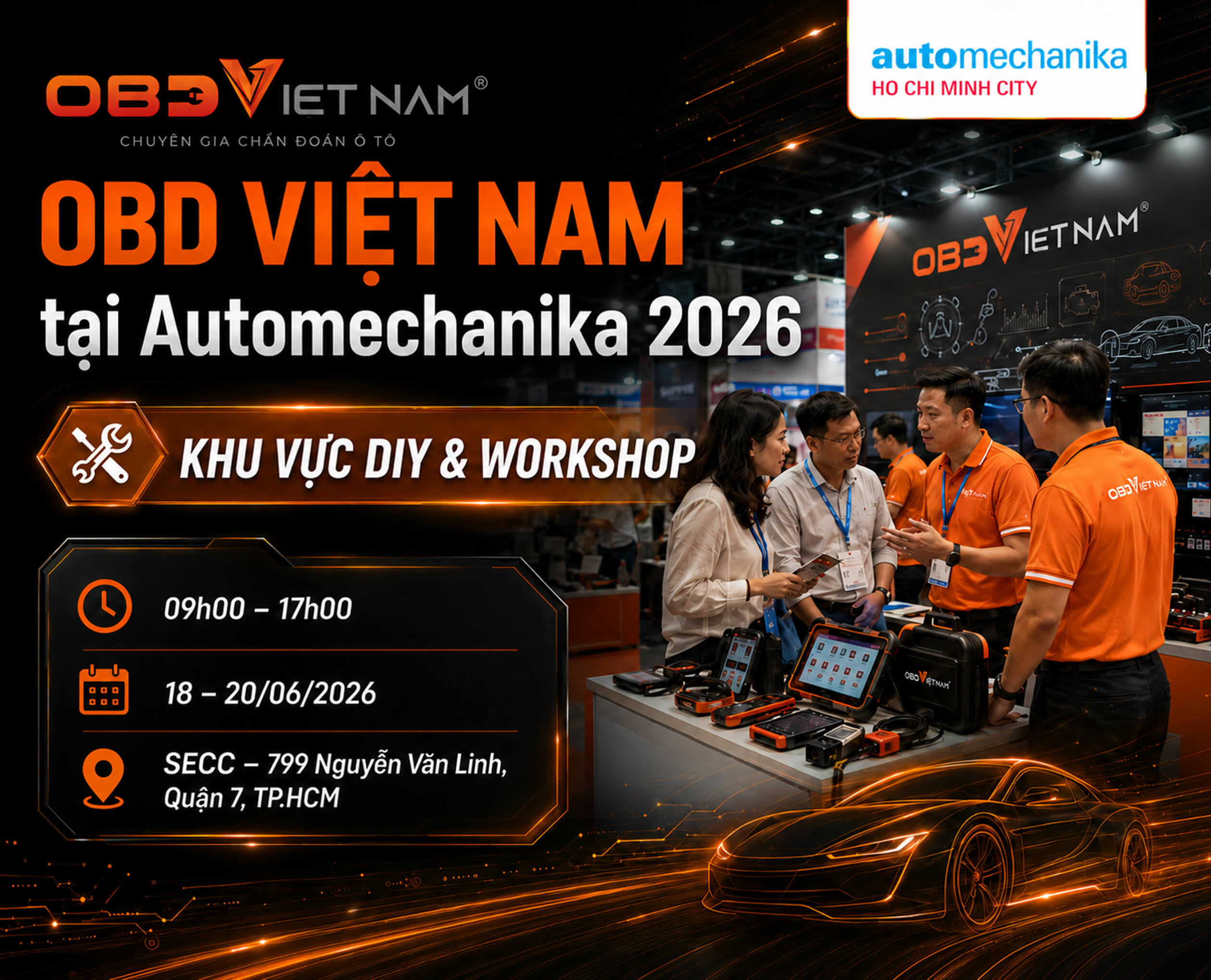 OBD Việt Nam tham gia Automechanika Ho Chi Minh City 2026 với THINKTOOL Expert 391