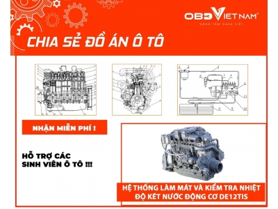 Chia Sẻ Đồ Án Ô Tô Khảo Sát Hệ Thống Làm Mát Và Kiểm Tra Nhiệt Độ Két Nước Động Cơ DE12TIS