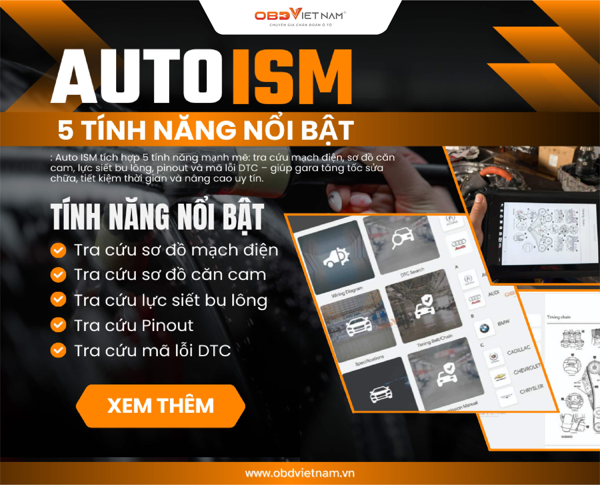 Top 5 Tính Năng Nổi Bật Của Auto Ism Giúp Gara Tăng Tốc Sửa Chữa