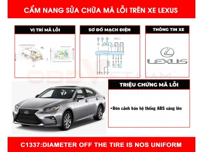 Cẩm Nang Sửa Chữa Mã Lỗi C1337: Diameter Off The Tire Is Nos Uniform