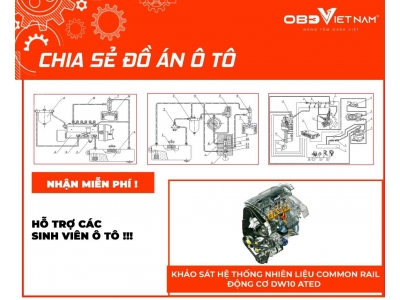 Chia Sẻ Đồ Án Khảo Sát Hệ Thống Nhiên Liệu Common Rail Động Cơ DW10 ATED
