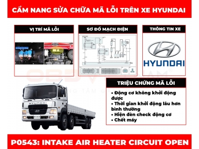Cẩm Nang Sửa Chữa Mã Lỗi P0543: Intake Air Heater Circuit Open
