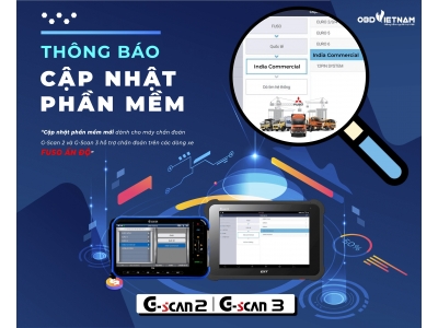 Thông Báo Cập Nhật Phần Mềm Mới Trên Máy Chẩn Đoán G-Scan 