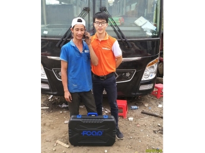 Chuyển Giao Máy Chẩn Đoán Xe Tải FCAR F7S-D Cho Anh Thắng Ở Bình Tân