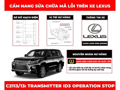 Cẩm Nang Sửa Chữa Mã Lỗi C2113/13: Transmitter Id3 Operation Stop