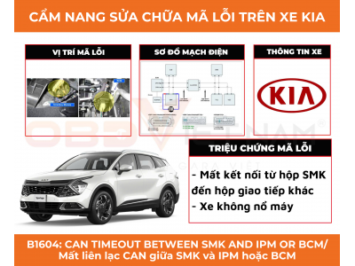 Cẩm Nang Sửa Chữa Mã Lỗi B1604: Can Timeout Between SMK And IPM Or BCM 