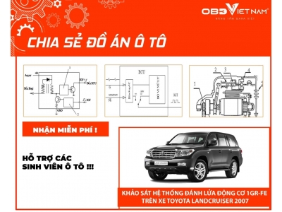 Chia Sẻ Đồ Án Khảo Sát Hệ Thống Đánh Lửa Động Cơ 1GR-FE Trên Xe Toyota Landcruiser 2007