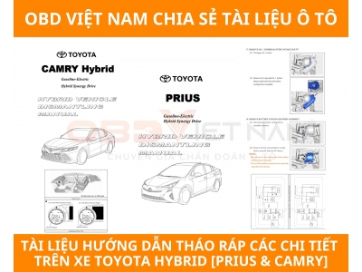 Chia Sẻ Tài Liệu Miễn Phí - Tài Liệu Hướng Dẫn Tháo Ráp Các Chi Tiết Trên Xe Toyota Hybrid [Prius & Camry]