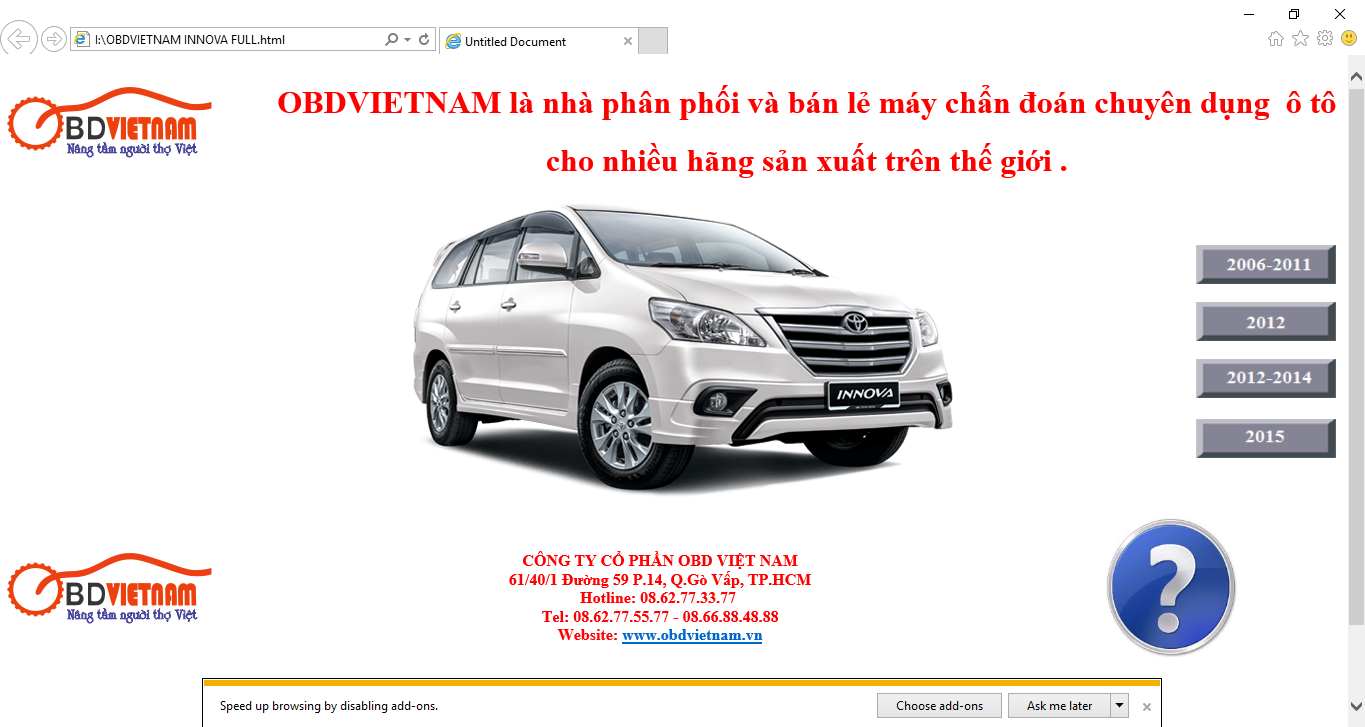 Tải tài liệu sửa chữa xe Toyota Innova miễn phí từ 2009 đến 2016