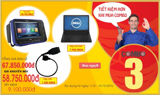 OBD Việt Nam khuyến mãi tháng 10/2016 – Giảm ngay 9.100.000 khi mua trọn bộ GSCAN II
