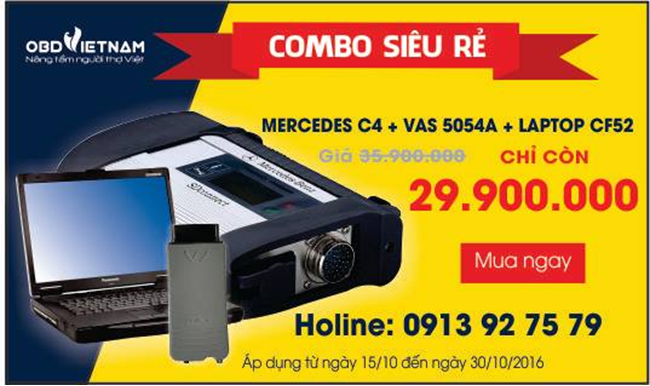 OBD Việt Nam khuyến mãi  cực sốc khi mua combo sản phẩm Mercedes C4