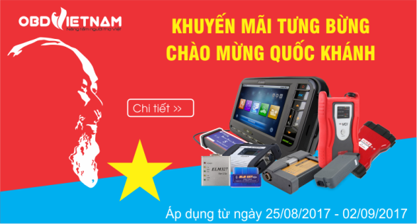 Chương Trình Khuyến Mãi Cực Sốc Mừng Quốc Khánh 02/09 Tại OBD Việt Nam