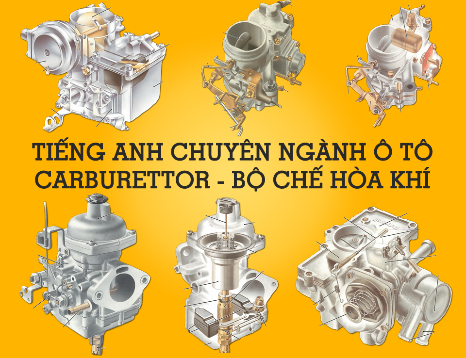  Tiếng Anh Chuyên Ngành Ô Tô (Phần 87) - Carburettor - Bộ Chế Hòa Khí