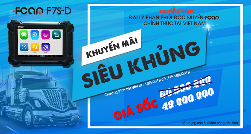Fcar F7S-D Giá Chỉ 49.000.000đ