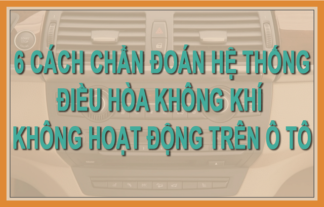 Infographic - 6 Cách Chẩn Đoán Hệ Thống Điều Hòa Không Khí Không Hoạt Động