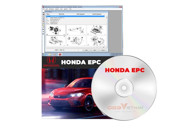 Phần mềm tra cứu phụ tùng Honda Electronic Parts Catalogue 2020