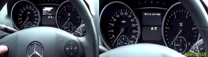 Hướng dẫn Reset bảo dưỡng Mercedes - Benz ML500 
