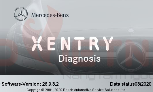 Hình 4: Giao diện phần mềm mercedes-benz xentry diagnosis openshell
