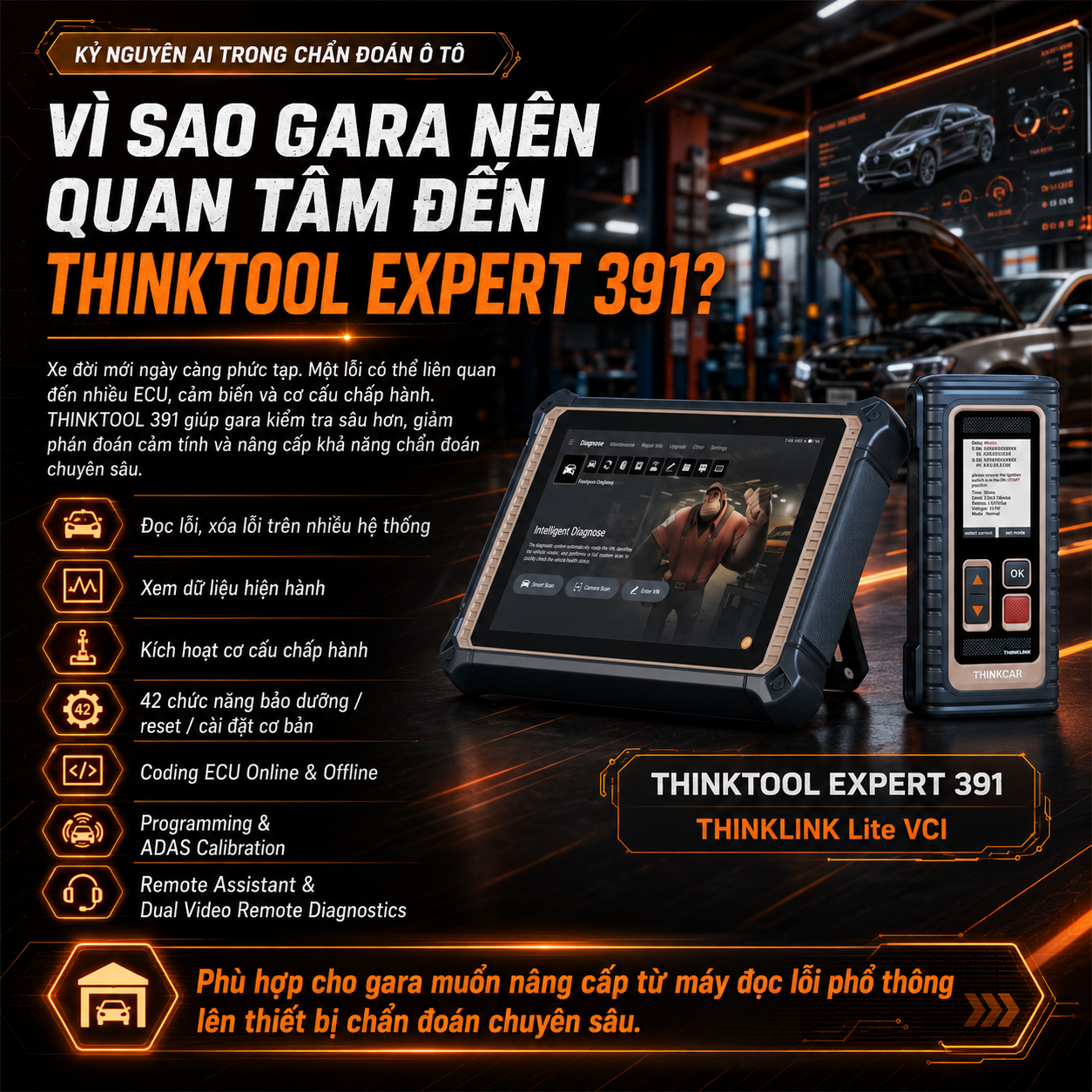 Thinktool Expert 391 – Máy Chẩn Đoán Ô Tô Ai Cho Gara Hiện Đại Thinktool Expert 391 – Máy Chẩn Đoán Ô Tô Ai Cho Gara Hiện Đại