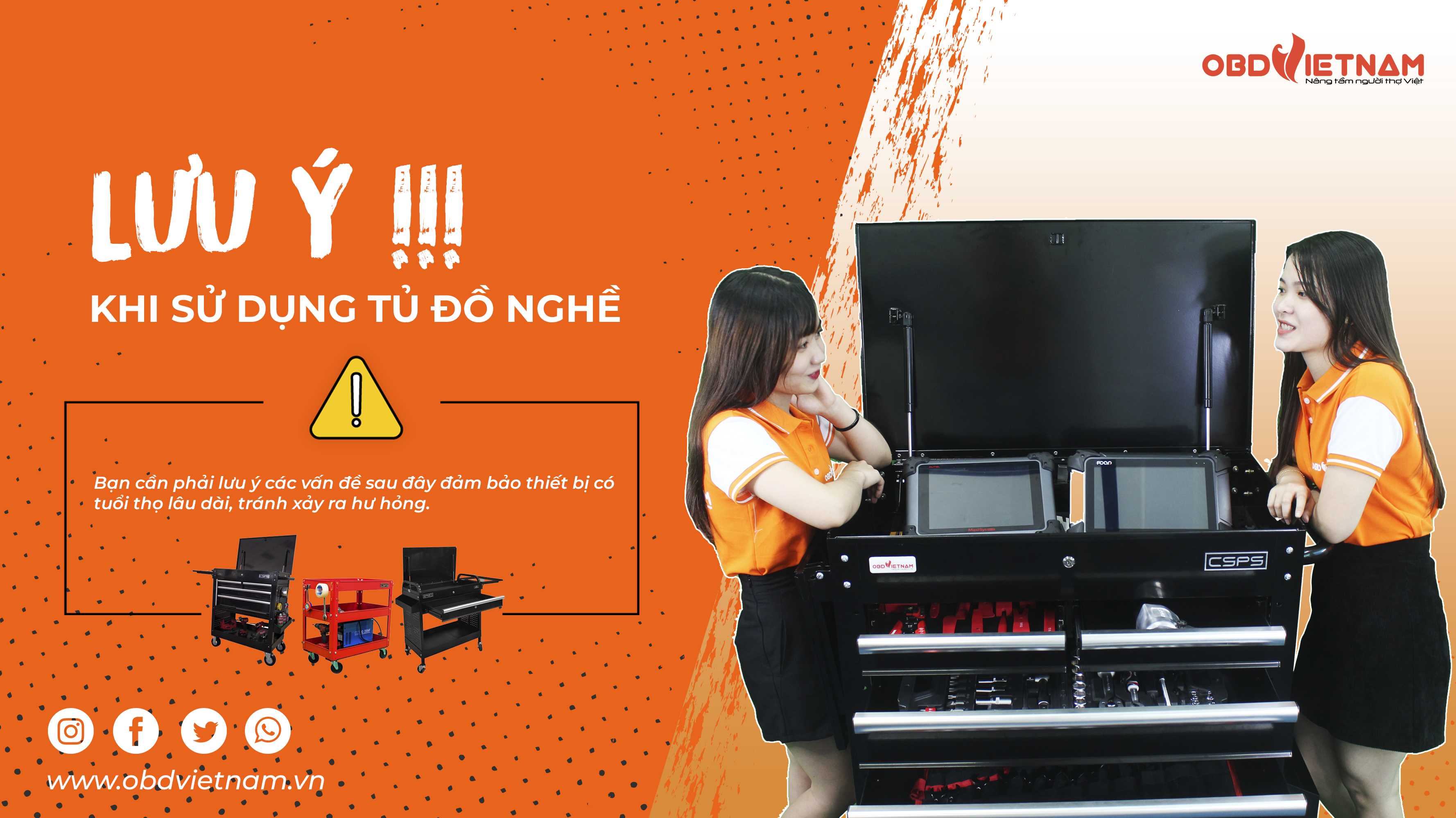 NHỮNG LƯU Ý KHI SỬ DỤNG TỦ ĐỒ NGHỀ