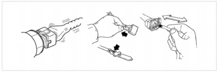 Hình 6: Kiểm tra kĩ các đầu nối xem có bị lỏng lẻo, kết nối kém, uốn cong hoặc hư hỏng