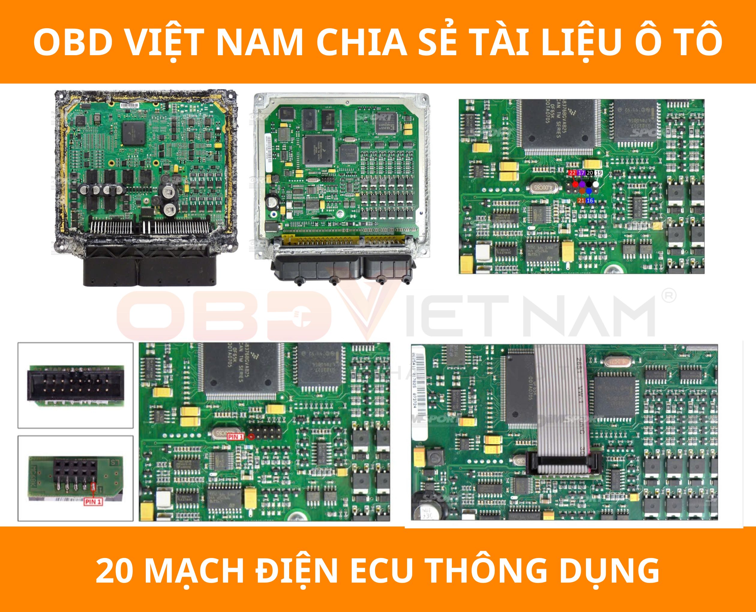 Chia Sẻ Tài Liệu Miễn Phí – 20 Mạch Điện Ecu Thông Dụng