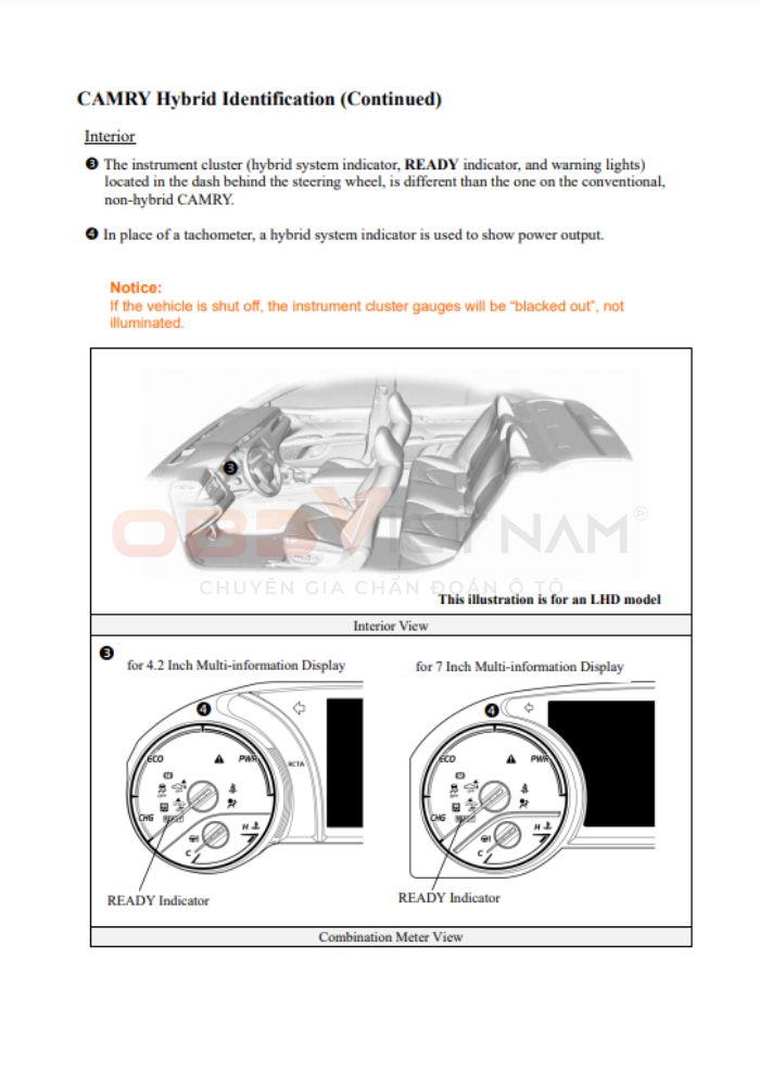 Chia Sẻ Tài Liệu Miễn Phí - Tài Liệu Hướng Dẫn Tháo Ráp Các Chi Tiết Trên Xe Toyota Hybrid [Prius & Camry]