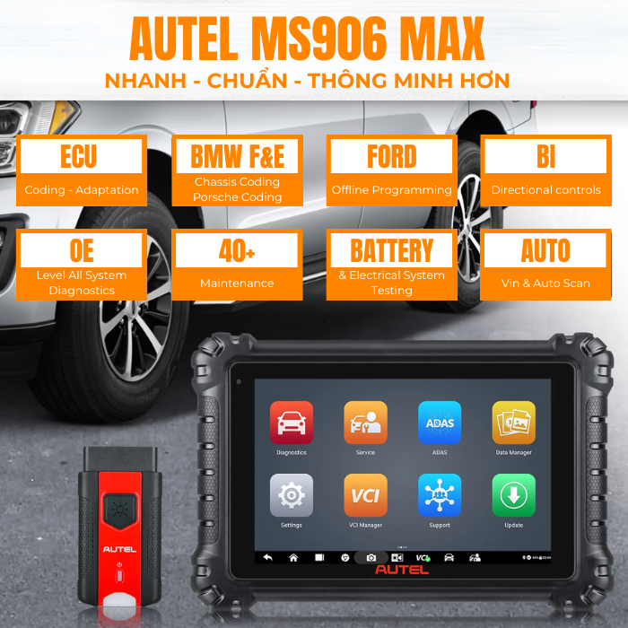 Top 5 lý do gara nên sở hữu Autel MS906 MAX